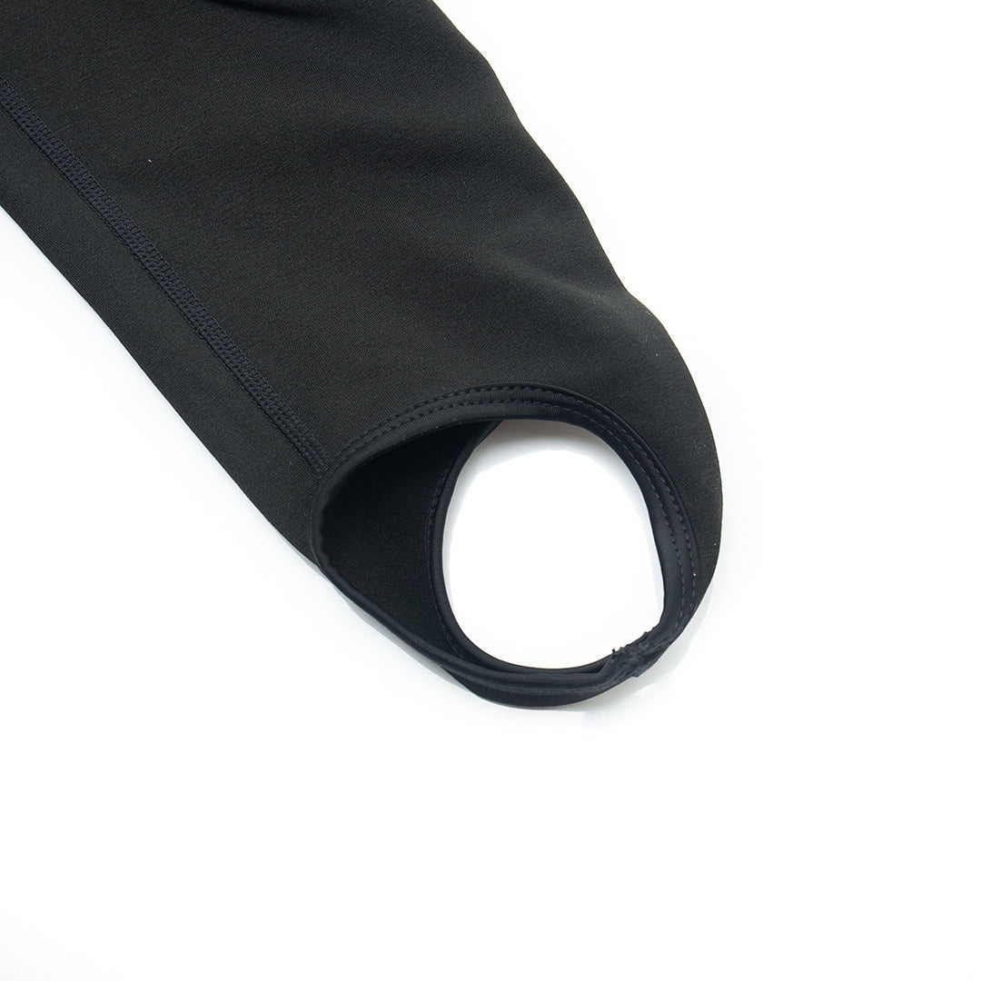 Fleece-Lined Cycling Bib Pants - Winter Thermal Suspender Tights