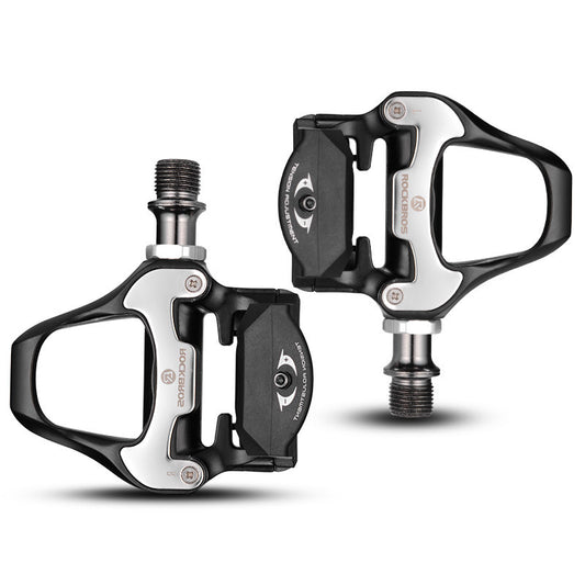 ROCKBROS Road Lock Pedals - Self-Locking Aluminum Pedals with Steel Axle