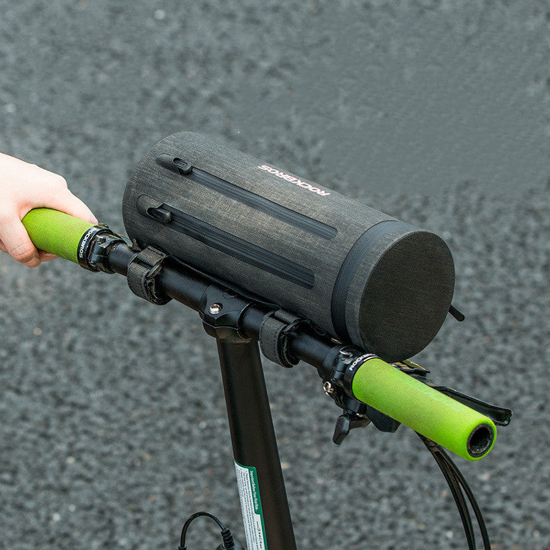 ROCKBROS W009 Bicycle Handlebar Bag - Multifunctional Front Storage Cylinder Bag