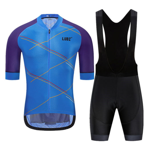 Premium Road Bike Cycling Suit - Moisture-Wicking Camouflage Jersey & Shorts Set