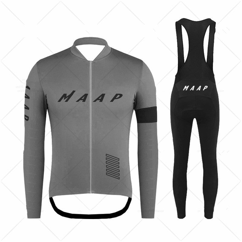 Premium Thermal Cycling Jersey Set - Spring Autumn Long Sleeve Complete Kit