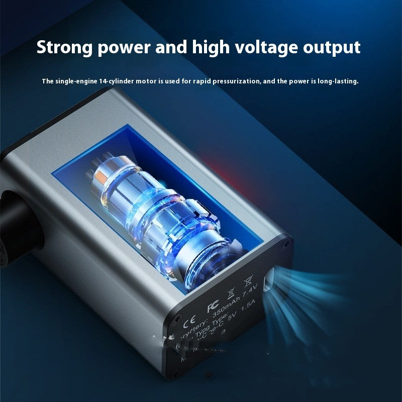 CYCLAMI A3 Mini Electric Air Pump - Portable Bicycle Cordless Inflator  Presta & Schrader Valve Compatible