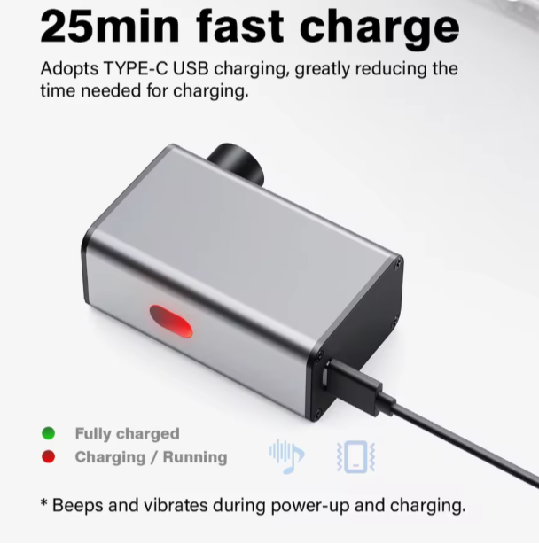 CYCLAMI A3 Mini Electric Air Pump - Portable Bicycle Cordless Inflator  Presta & Schrader Valve Compatible