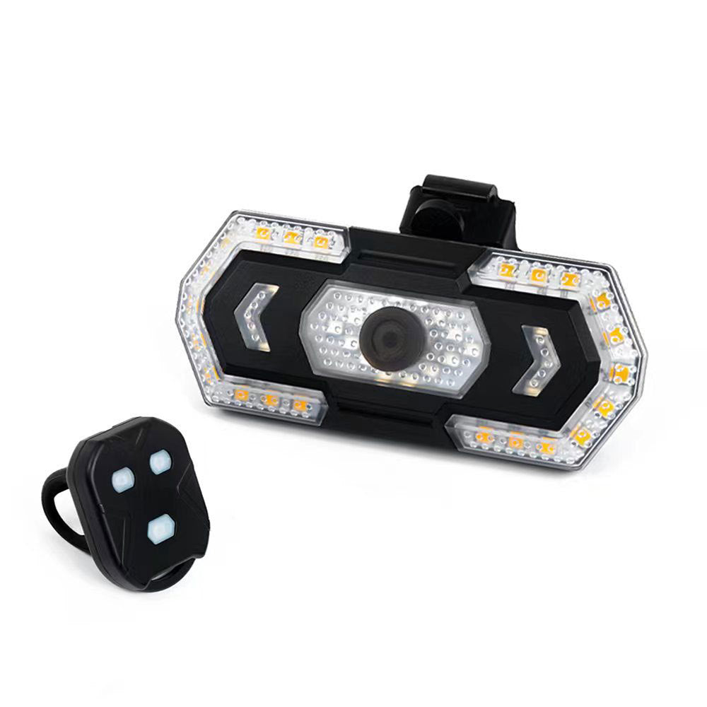 Waterproof LED Bicycle Tail Light – IPX4 Rated with Directional Indicators & USB Charging