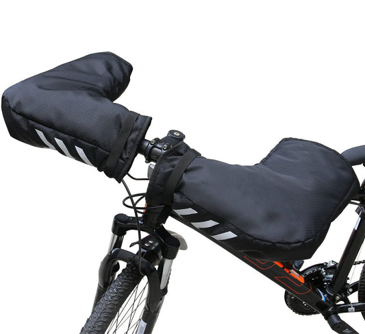 Outdoor Cycling Gloves with Reflective Tape - Warm Winter Bike Gloves